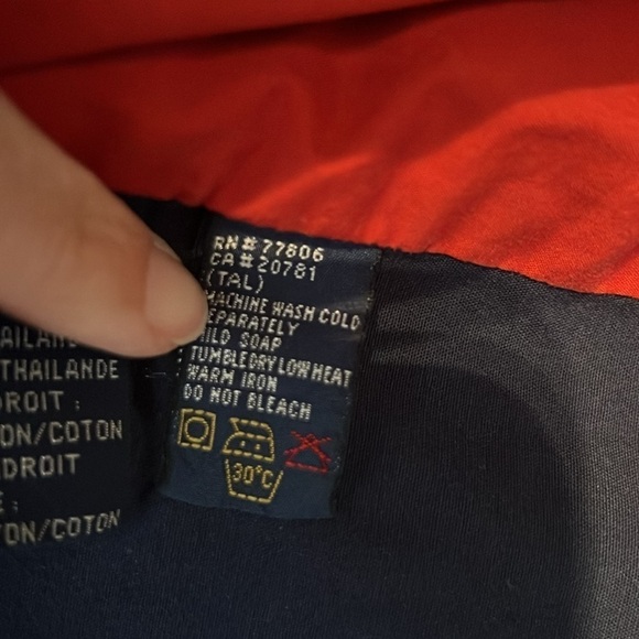 Tommy Hilfiger Varsity Crew Preppy Navy Spring Jacket Size Medium - Picture 9 of 14